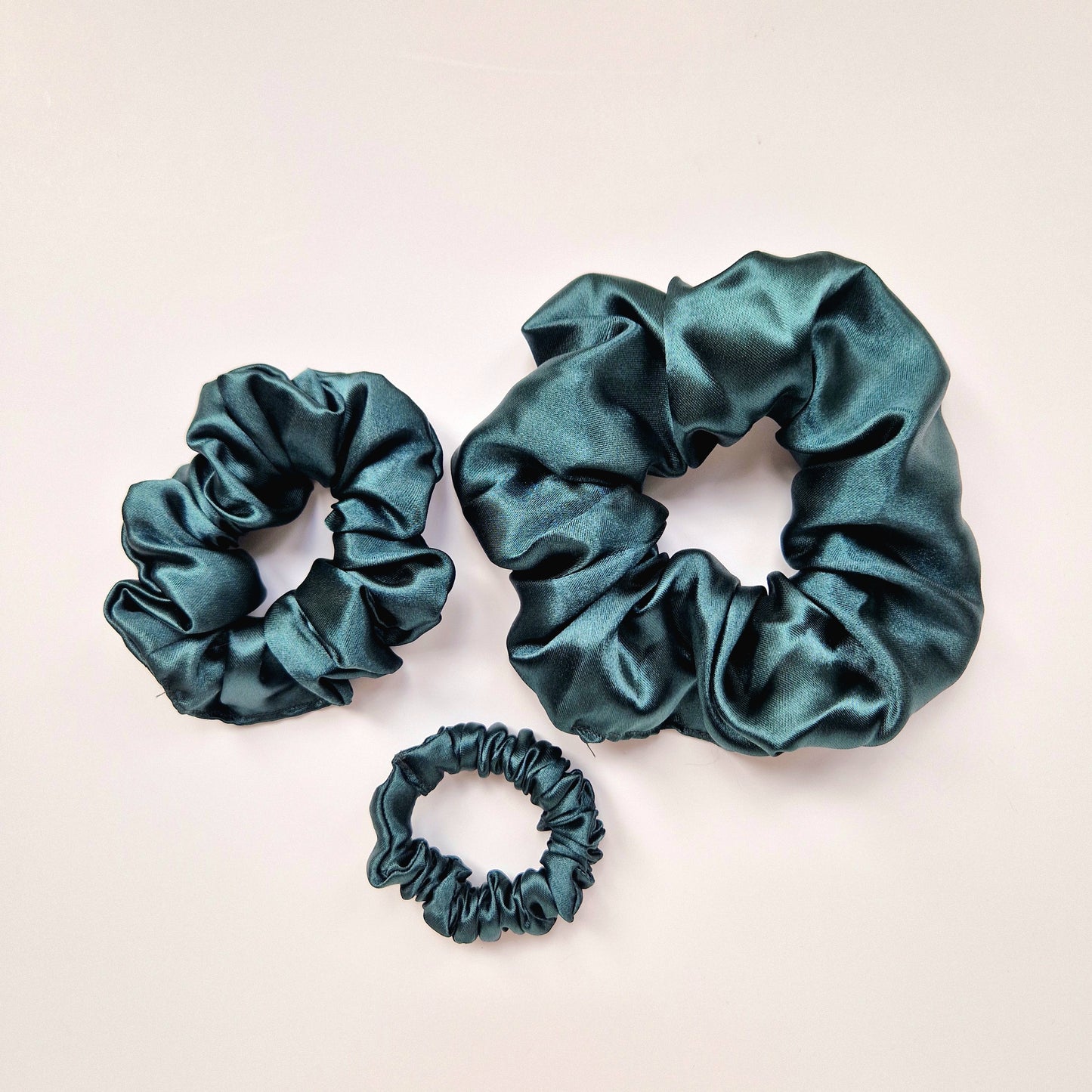 Hair Scrunchies - Bottle green